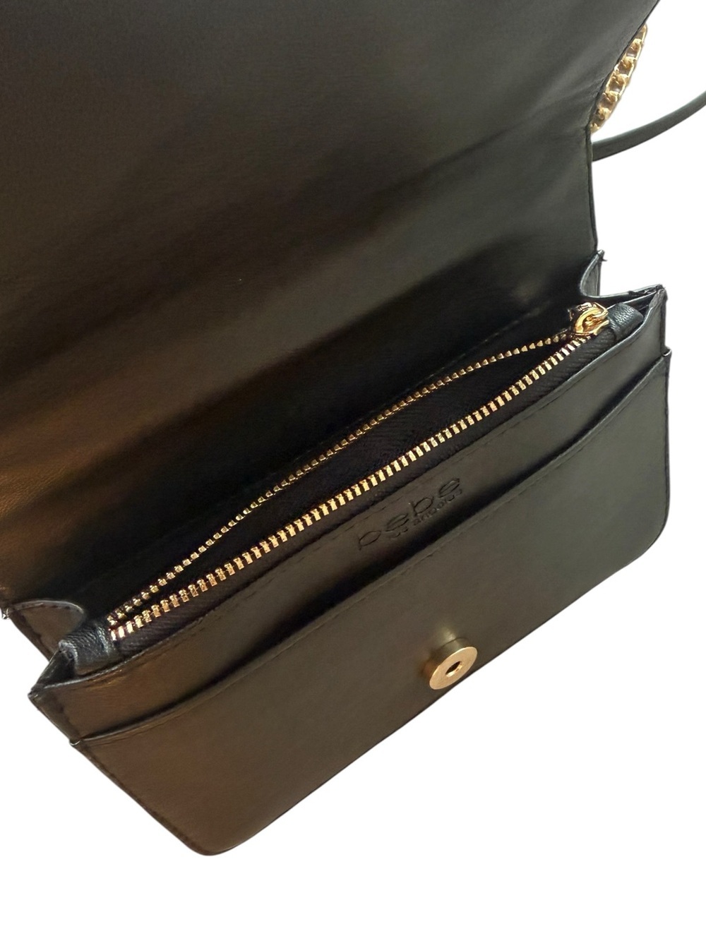 bebe Black Quilted Chain Crossbody Bag Gold Hardware - Picture 6 of 6
